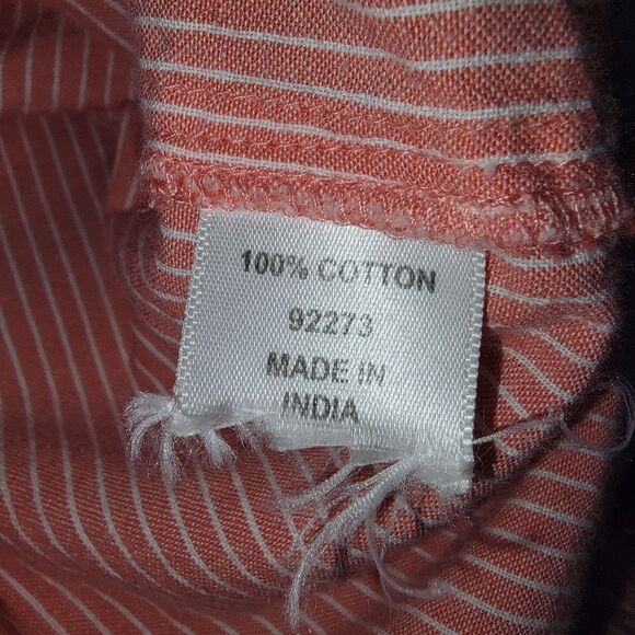 Ellos Striped Pink Cotton Tunic Top Size 2x - Picture 7 of 7